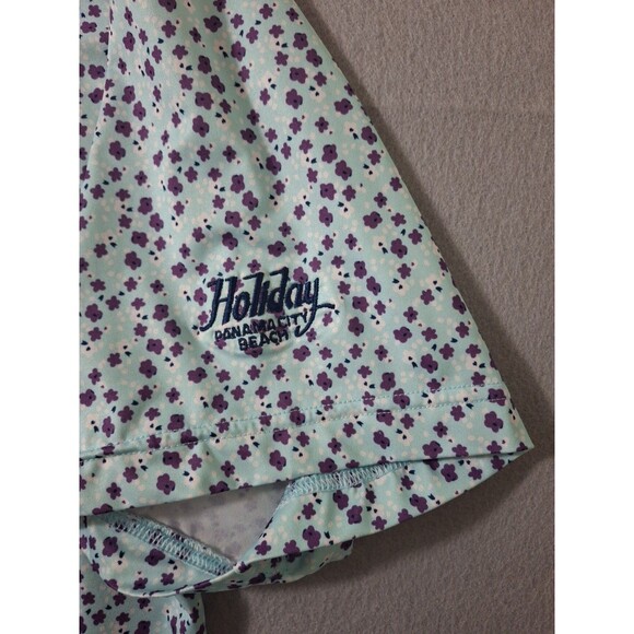 FootJoy Polo Shirt Men's XL Floral Geometric AOP Pattern Golf Holiday PCB - Picture 4 of 8